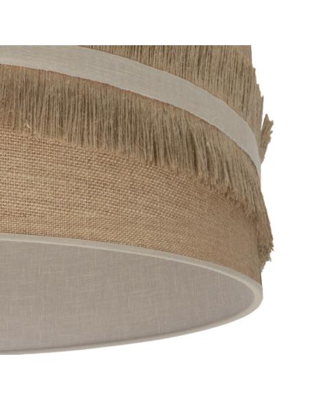 Colgante Natalia 1xe27 Cuero/saco-beis Regx30x30cm