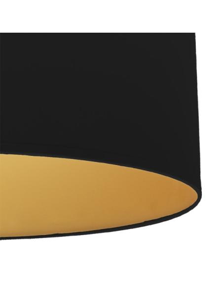 Pie Salon Anuska 1xe27 Negro/negro-oro 162x40x40 Cm