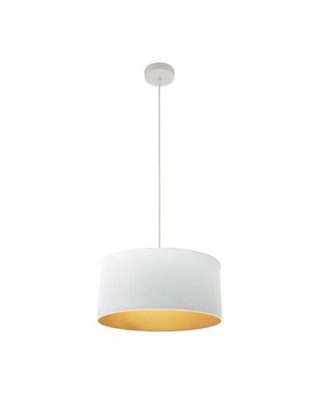 Colgante Anuska 1xe27 Blanco/blanco-oro Regx40x40 Cm