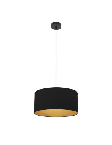 Colgante Anuska 1xe27 Negro/negro-oro Regx40x40 Cm
