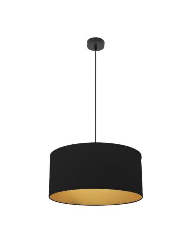 Colgante Anuska 1xe27 Negro/negro-oro Regx50x50 Cm