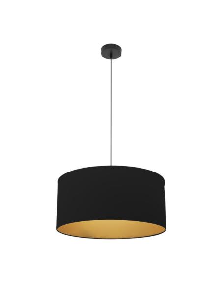 Colgante Anuska 1xe27 Negro/negro-oro Regx50x50 Cm