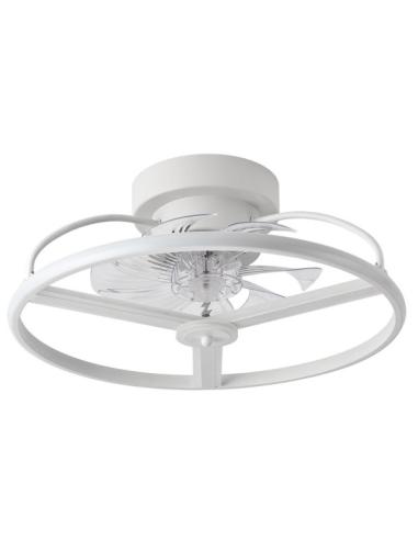 Ventilador Dc Anuska 60w Blanco/oro 8 Aspas 6 Veloc. 70d 5100lm 3col Remoto,memoria,reg.Intensidad,temporizador