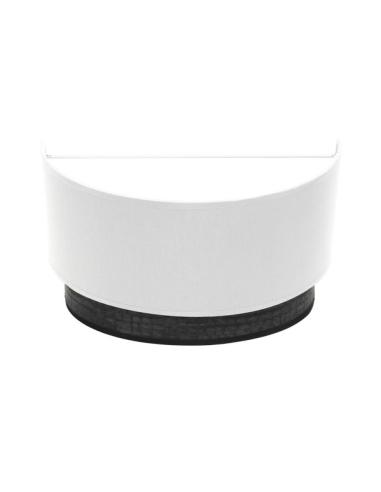 Aplique Tatiana 1xe27 Blanco-madera Negra 17x30x15 Cm