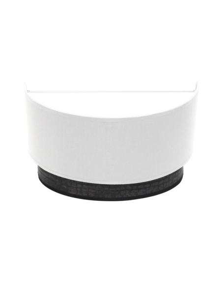 Aplique Tatiana 1xe27 Blanco-madera Negra 17x30x15 Cm