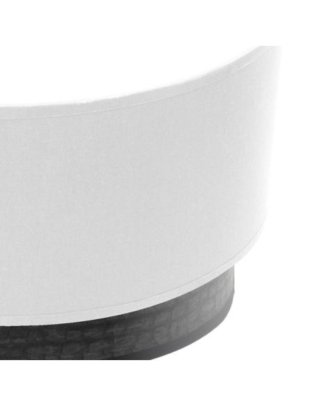 Aplique Tatiana 1xe27 Blanco-madera Negra 17x30x15 Cm