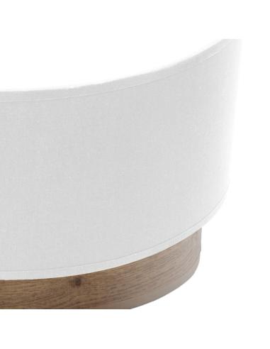 Aplique Tatiana 1xe27 Blanco-madera Oscura 17x30x15 Cm