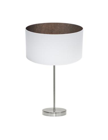 Sobremesa Tatiana 1xe27 Niquel/blanco-oxido 63x30x30 Cm