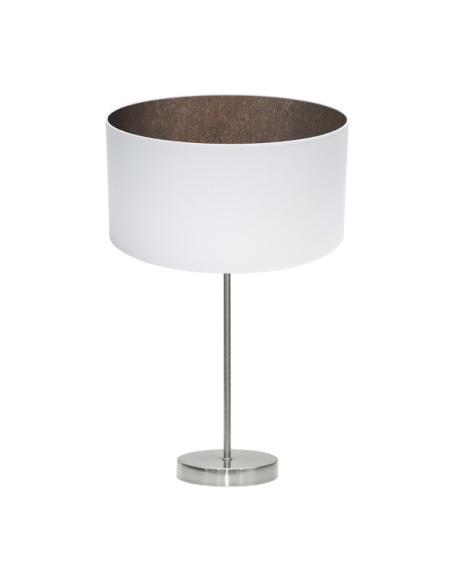 Sobremesa Tatiana 1xe27 Niquel/blanco-oxido 63x30x30 Cm