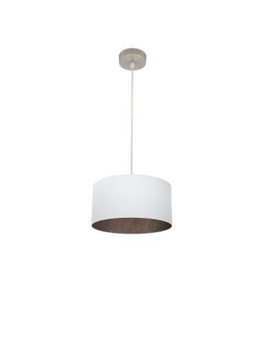 Colgante Tatiana 1xe27 Niquel/blanco-oxido Regx30x30 Cm