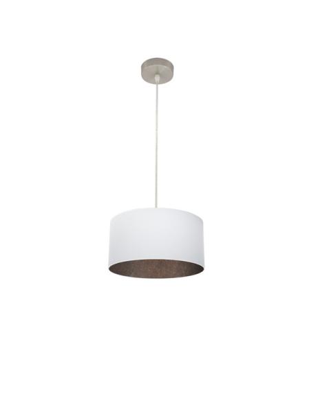 Colgante Tatiana 1xe27 Niquel/blanco-oxido Regx30x30 Cm