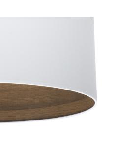 Colgante Tatiana 1xe27 Niquel/blanco-mad.Oscura Regx30x30 Cm 2