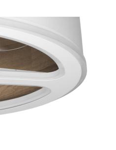 Ventilador Dc Tatiana 110w Blanco/mad.Oscura 3 Aspas 62d 3000-4000-6000k 9350lm Remoto,memoria,temporizador 2