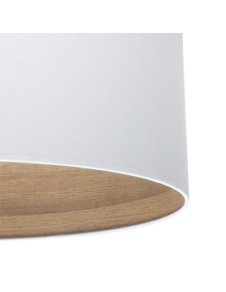 Colgante Tatiana 1xe27 Niquel/blanco-mad.Clara Regx50x50 Cm