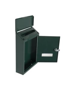 Buzon De Correo Milena Acero Galvanizado Verde 30x21x7 Cm Cerradura De Cilindro Tapa Antilluvia 2