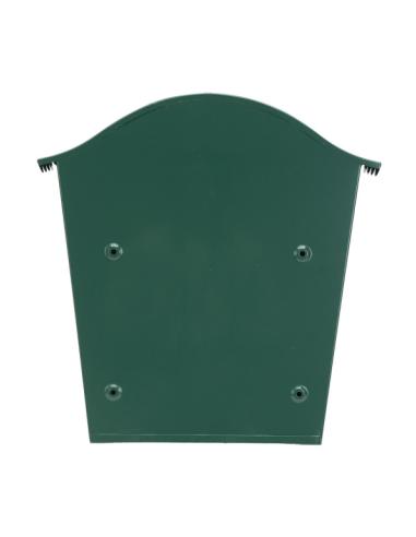 Buzon De Correo Tilda Acero Galvanizado Verde 37x36x13,5 Cm Tejadillo Antilluvia