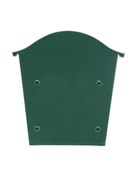Buzon De Correo Tilda Acero Galvanizado Verde 37x36x13,5 Cm Tejadillo Antilluvia