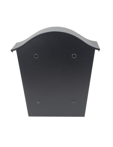 Buzon De Correo Tilda Acero Galvanizado Negro 37x36x13,5 Cm Tejadillo Antilluvia