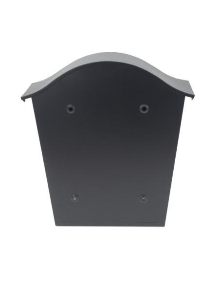 Buzon De Correo Tilda Acero Galvanizado Negro 37x36x13,5 Cm Tejadillo Antilluvia