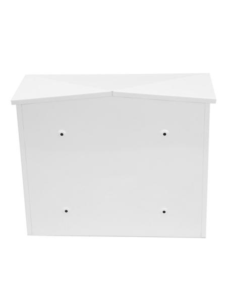 Buzon De Correo Nikita Acero Galvanizado Blanco 33x39x17 Cm Diseño Trampilla Antilluvia Resistente