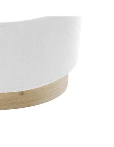 Aplique Olga 1xe27 Blanco/madera Clara 15x30x16 Cm
