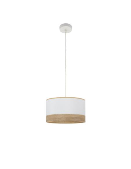 Colgante Olga 1xe27 Blanco/blanco-mad.clara Regx30x30 Cm