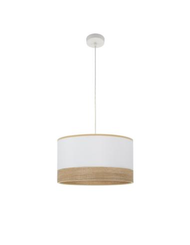 Colgante Olga 1xe27 Blanco/blanco-mad.clara Regx40x40 Cm