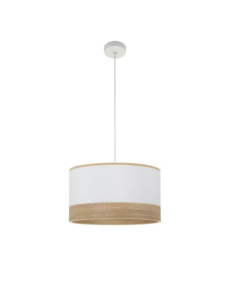 Colgante Olga 1xe27 Blanco/blanco-mad.clara Regx40x40 Cm