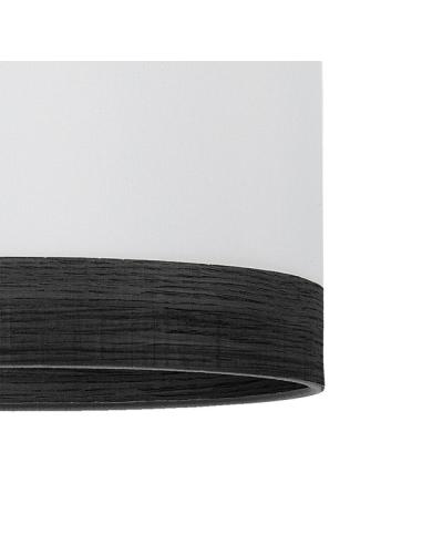 Ventilador Dc 24w Olga Blanco/mad.negra-negro 3 Aspas 6 Vel. 2390lm 3 Colores, Remoto,memoria,temporizador 70d
