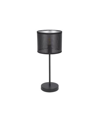 Sobremesa Anastasia 1xe14 Negro/negro-plata 42,5x17x17 Cm