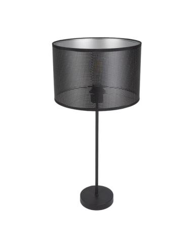 Sobremesa Alto Anastasia 1xe27 Negro/negro-plata 60x30x30 Cm
