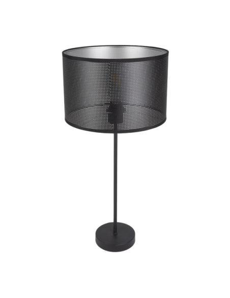 Sobremesa Alto Anastasia 1xe27 Negro/negro-plata 60x30x30 Cm