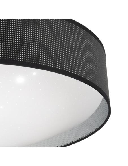 Plafon 72w Anastasia Negro/plata 5616lm 15x49x49 Cm 3000-4000-6500k