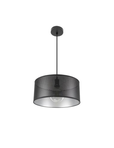 Colgante Anastasia 1xe27 Negro/negro-plata Regx40x40 Cm