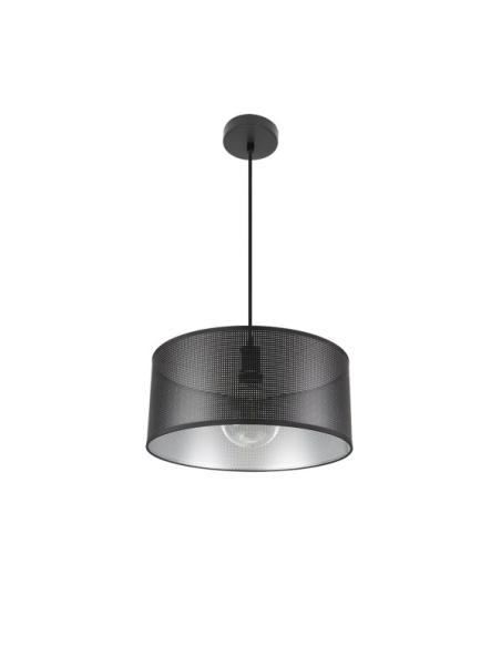 Colgante Anastasia 1xe27 Negro/negro-plata Regx40x40 Cm