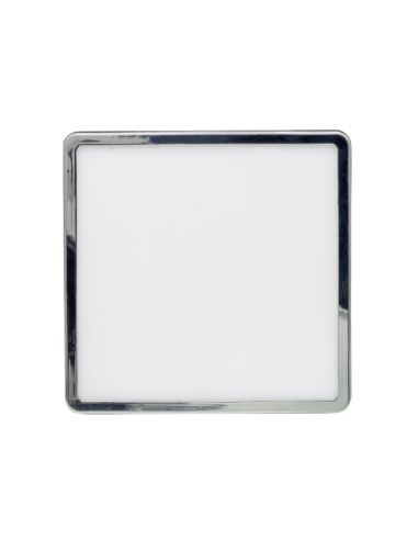 Downlight 8w 4000k Cromo Providencia 586lm 1x11,8x11,8 Cm De Empotrar Corte Ajustable 4,5x4,5-8x8 Cm