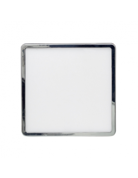 Downlight 8w 4000k Cromo Providencia 586lm 1x11,8x11,8 Cm De Empotrar Corte Ajustable 4,5x4,5-8x8 Cm