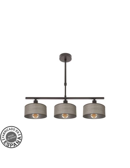 Lampara Gilda 3xe14 Marron Regx55x14 Cm