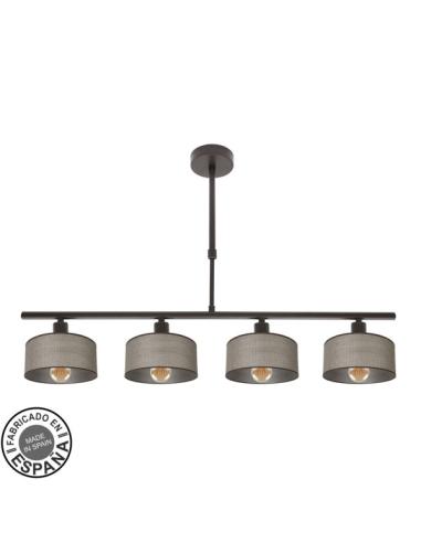 Lampara Gilda 4xe14 Marron Regx76x14 Cm