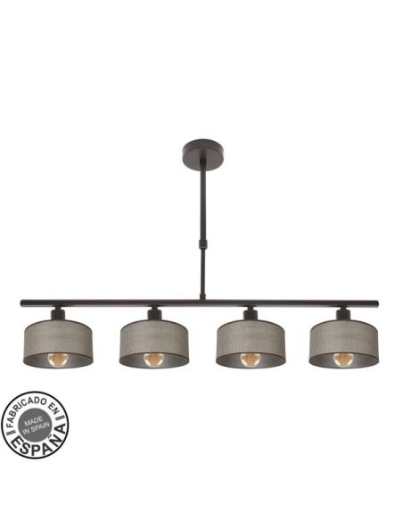 Lampara Gilda 4xe14 Marron Regx76x14 Cm