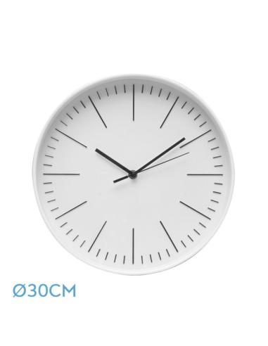 Reloj De Pared Hera Blanco 30d Movimiento Continuo