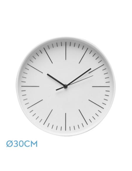 Reloj De Pared Hera Blanco 30d Movimiento Continuo