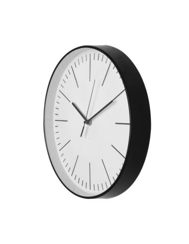 Reloj De Pared Hera Negro 30d Movimiento Continuo
