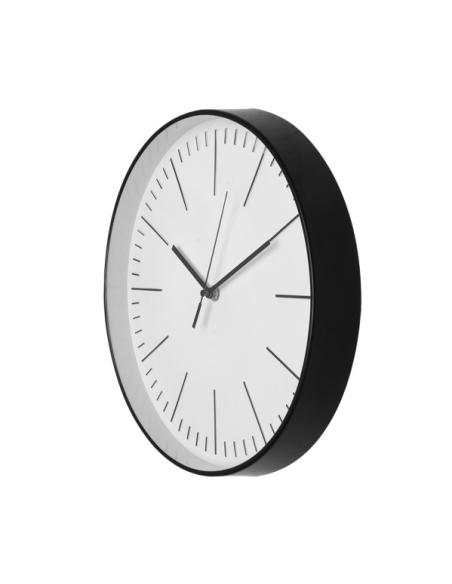 Reloj De Pared Hera Negro 30d Movimiento Continuo