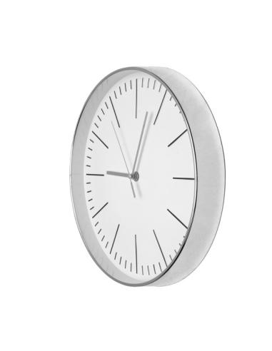 Reloj De Pared Hera Plata 30d Movimiento Continuo