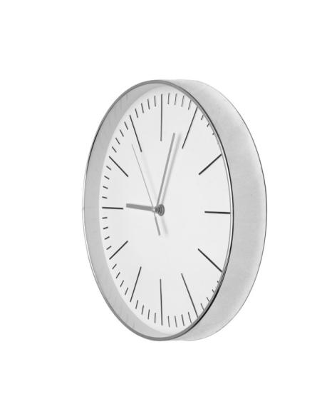 Reloj De Pared Hera Plata 30d Movimiento Continuo