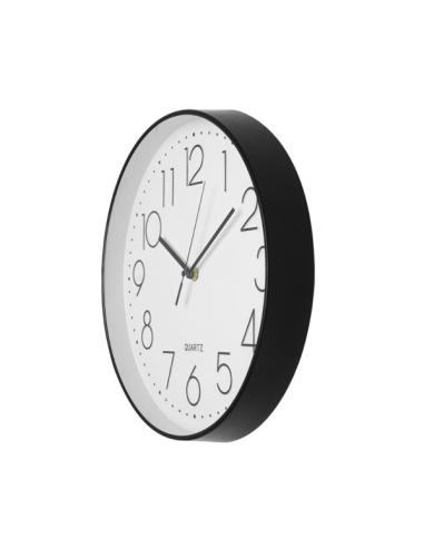 Reloj De Pared Tiempo Negro 30d Mov.continuo