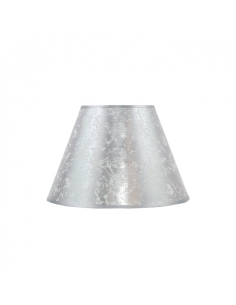 Pantalla Lourdes Conica Plata Pinza 15dx8dx12h