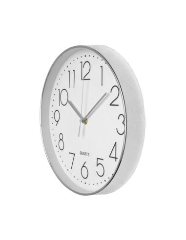 Reloj De Pared Tiempo Plata 30d Mov.continuo