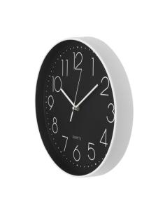 Reloj De Pared Tiempo Blanco-negro 30d  Movimiento Continuo 2